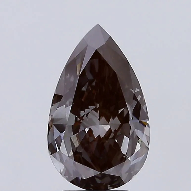 3.62ct Pear Lab Grown Diamond (Colour Fancy Gray, Clarity VVS2, IGI Certified)