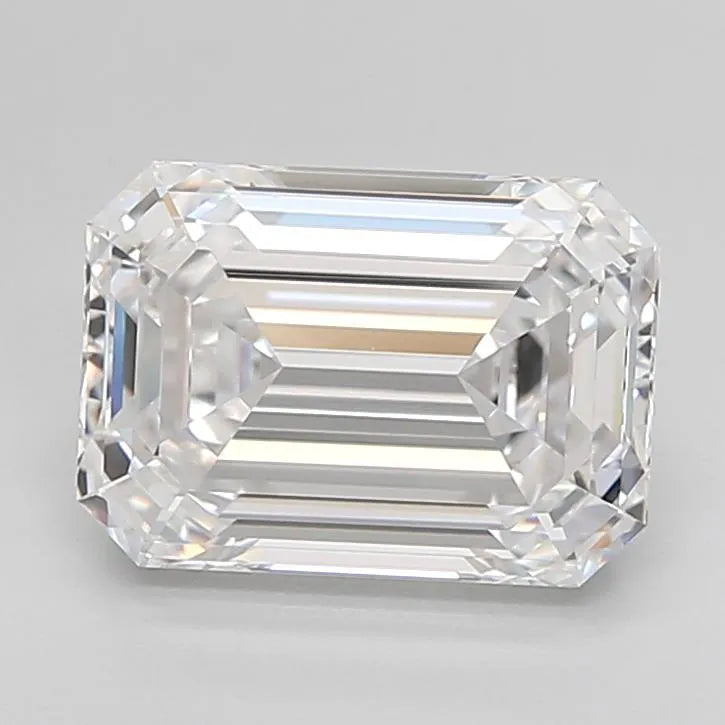 3.71ct Emerald Lab Grown Diamond (Colour D, Clarity IF, Cut EX, IGI Certified)