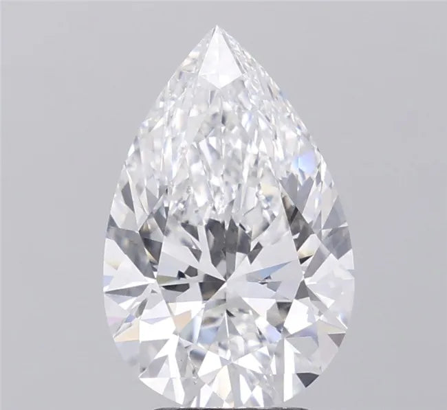 3.71ct Pear Lab Grown Diamond (Colour E, Clarity VVS2, IGI Certified)