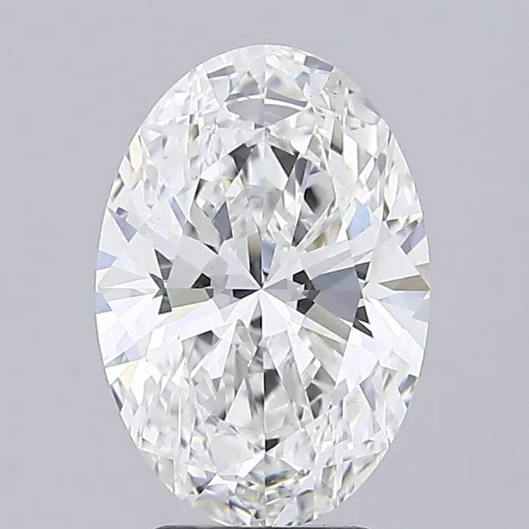 3.96ct Oval Lab Grown Diamond (Colour E, Clarity VVS2, IGI Certified)