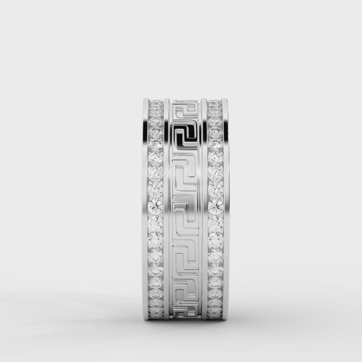 Greek Key Pattern Ring