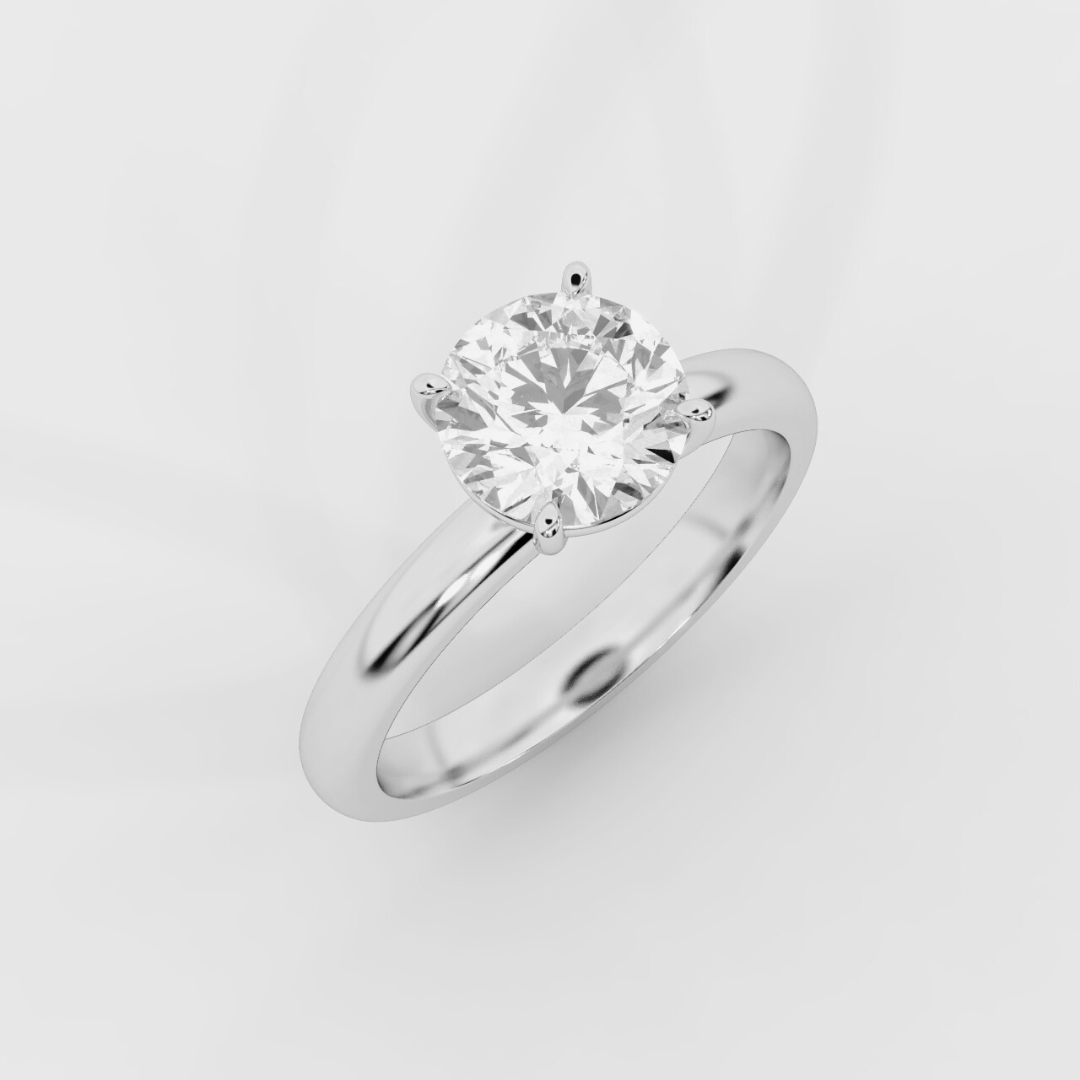 Solitaire Round Ring