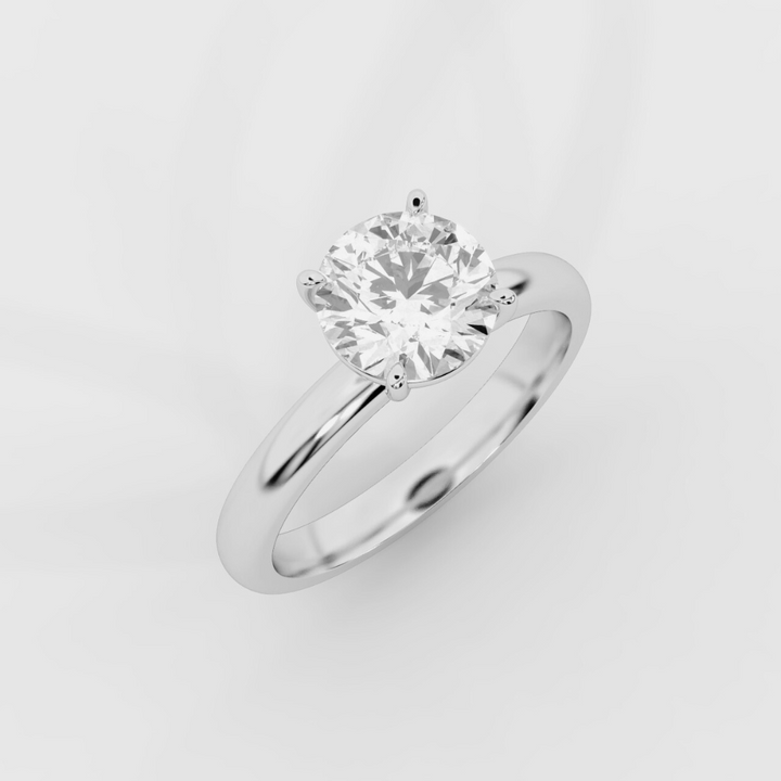Solitaire Round Ring