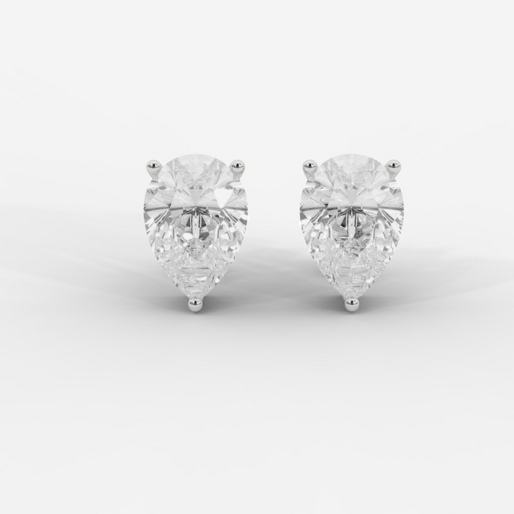 Pear Cut Basket Studs