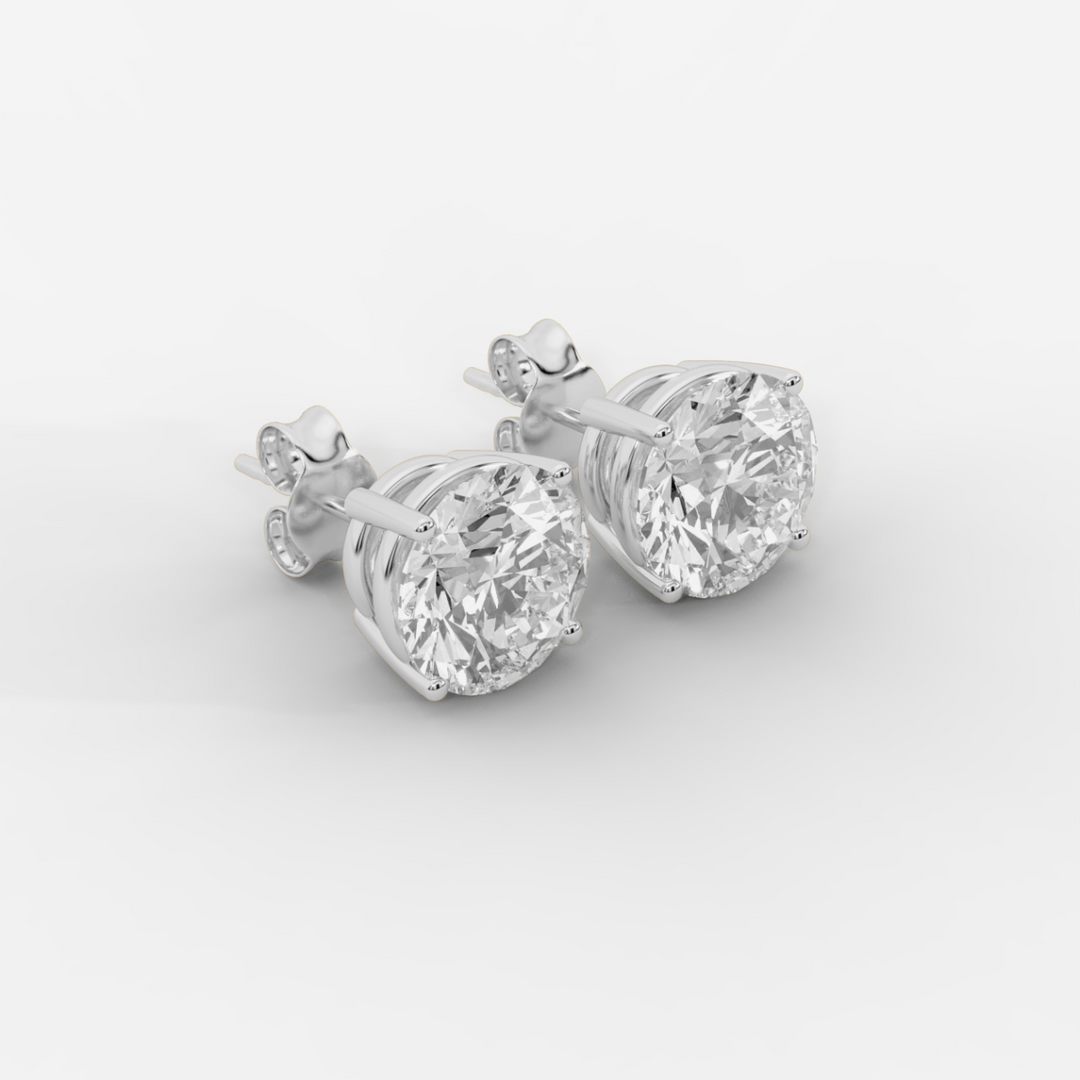 CUSTOM 10TCW F VVS2 LAB DIAMOND STUD