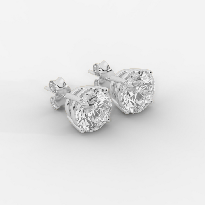 CUSTOM 10TCW F VVS2 LAB DIAMOND STUD