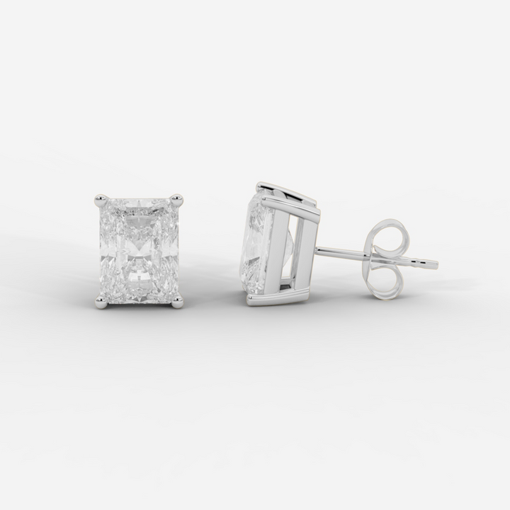 Radiant Cut Basket Studs