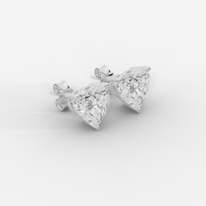 Heart Cut Basket Studs
