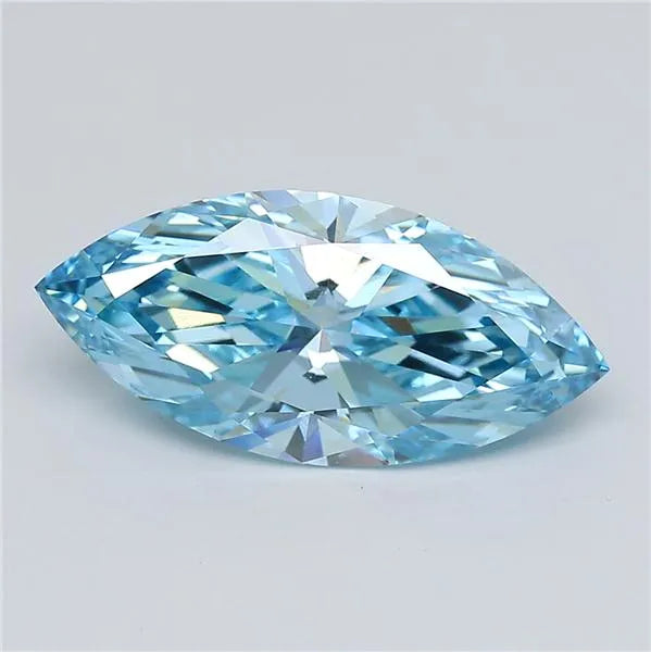 4.00ct Marquise Lab Grown Diamond (Colour Fancy Vivid Blue, Clarity VVS2, IGI Certified)