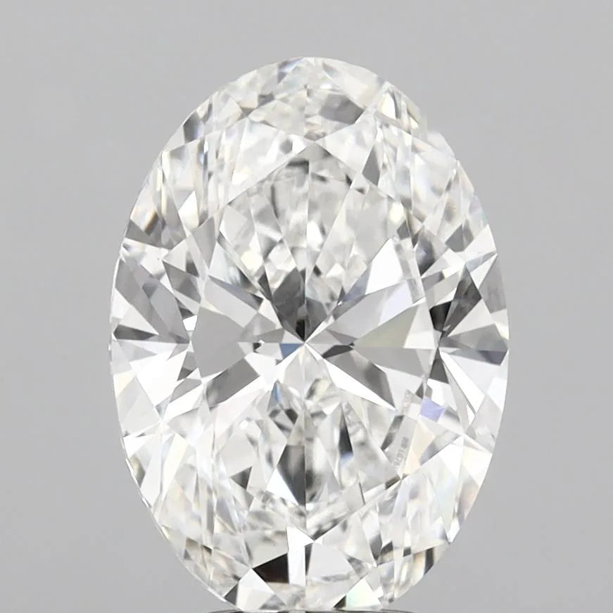 4.00ct Oval Lab Grown Diamond (Colour E, Clarity VVS2, IGI Certified)