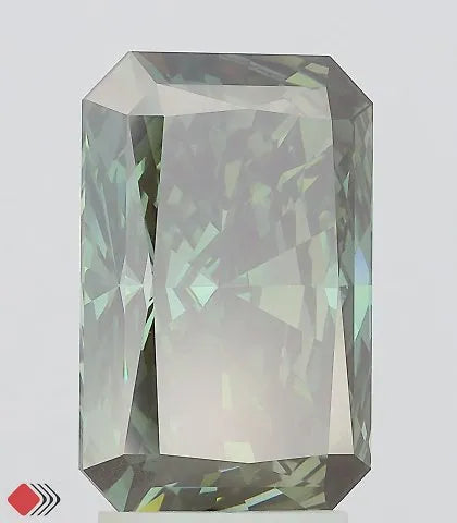 4.00ct Radiant Lab Grown Diamond (Colour Fancy Deep Green, Clarity VS1, IGI Certified)