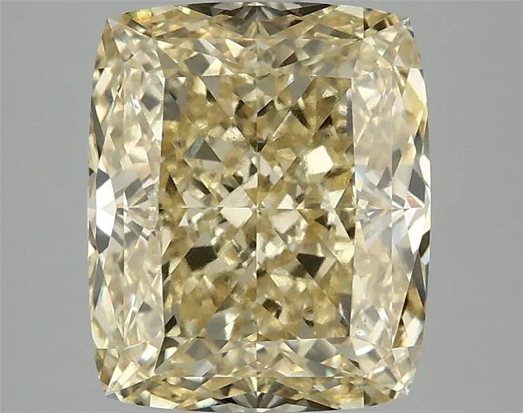 4.01ct Cushion modified Lab Grown Diamond (Colour Fancy Vivid Yellow, Clarity VVS2, IGI Certified)