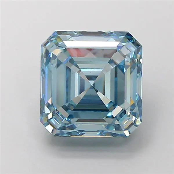 4.05ct Asscher Lab Grown Diamond (Colour Fancy Intense Blue, Clarity VS1, IGI Certified)