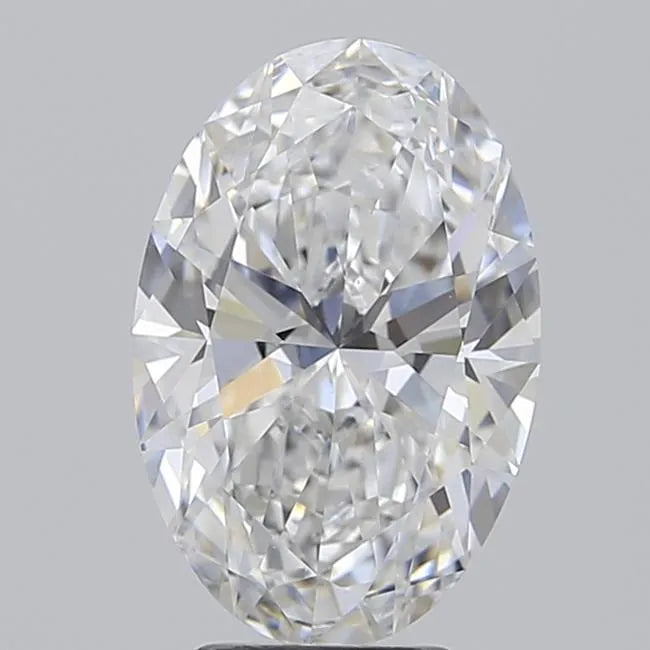 4.05ct Oval Lab Grown Diamond (Colour E, Clarity VVS2, IGI Certified)