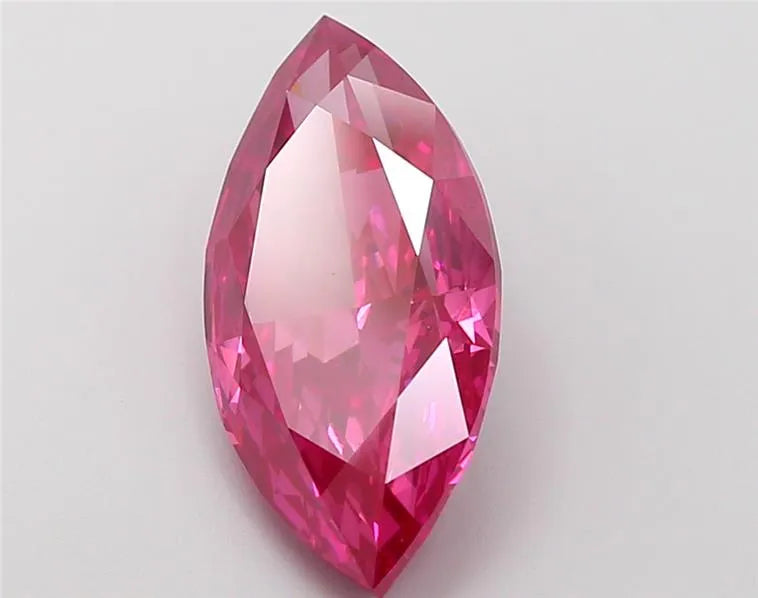 4.06ct Marquise Lab Grown Diamond (Colour Fancy Vivid Red, Clarity VS1, IGI Certified)