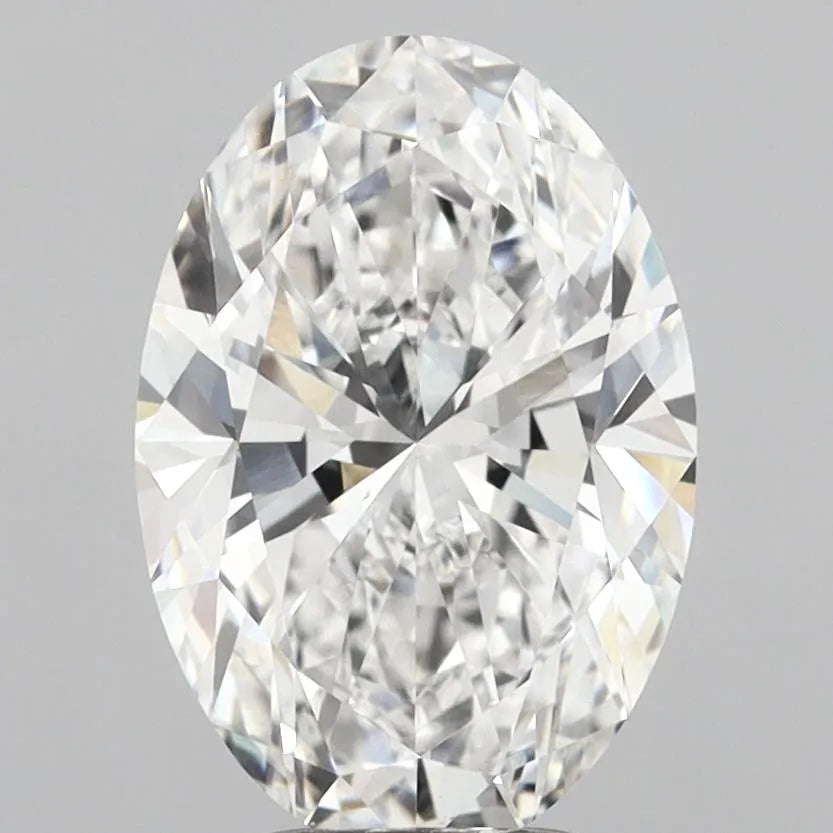 4.06ct Oval Lab Grown Diamond (Colour E, Clarity VVS2, IGI Certified)
