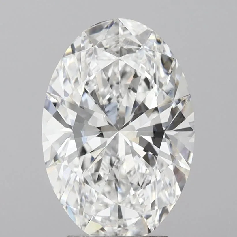4.07ct Oval Lab Grown Diamond (Colour D, Clarity VVS2, IGI Certified)