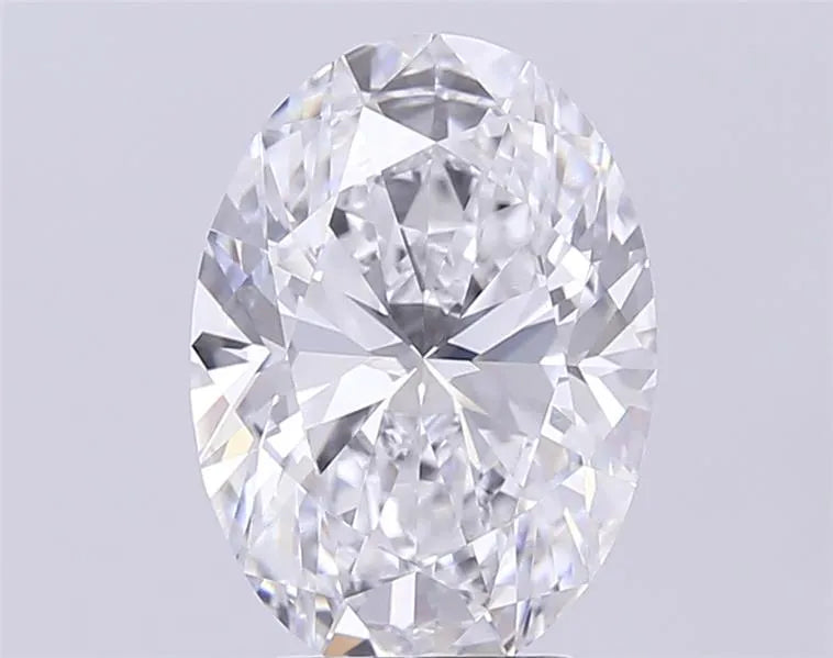 4.08ct Oval Lab Grown Diamond (Colour D, Clarity VVS1, IGI Certified)