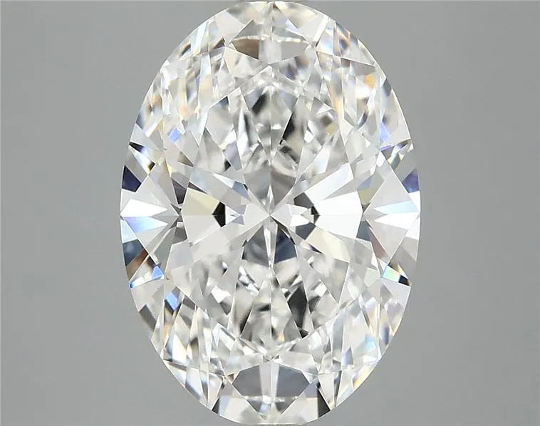4.10ct Oval Lab Grown Diamond (Colour E, Clarity VVS2, IGI Certified)