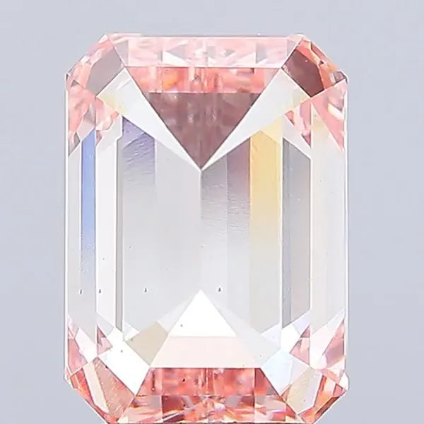 4.12ct Emerald Lab Grown Diamond (Colour Fancy Intense Pink, Clarity VS1, IGI Certified)