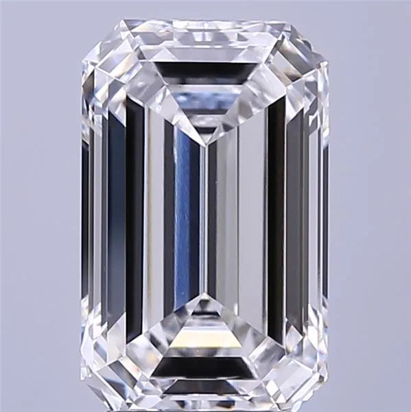 4.14ct Emerald Lab Grown Diamond (Colour D, Clarity VVS2, IGI Certified)