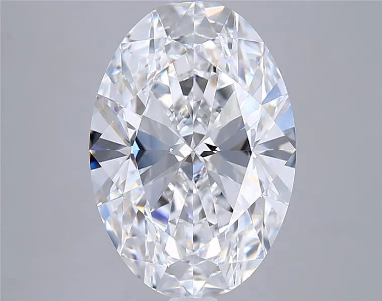 4.29ct Oval Lab Grown Diamond (Colour D, Clarity VVS1, IGI Certified)