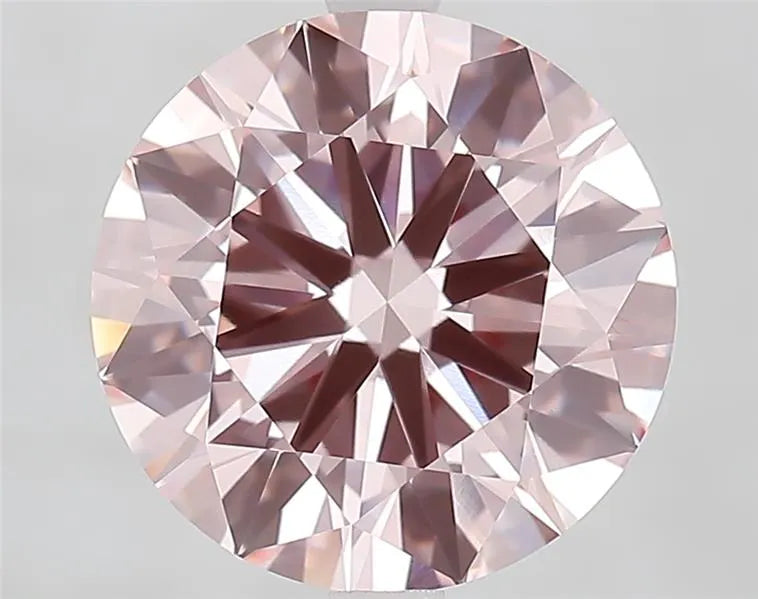 4.55ct Round Lab Grown Diamond (Colour Fancy Intense Pink, Clarity VVS1, Cut ID, IGI Certified)
