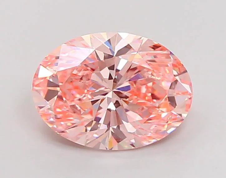 4.82ct Oval Lab Grown Diamond (Colour Fancy Vivid Pink, Clarity VS1, IGI Certified)