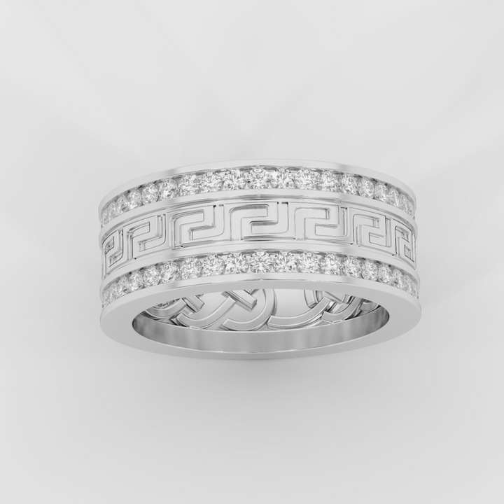 Greek Key Pattern Ring