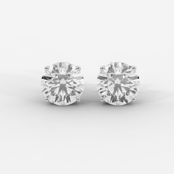 CUSTOM 10TCW F VVS2 LAB DIAMOND STUD