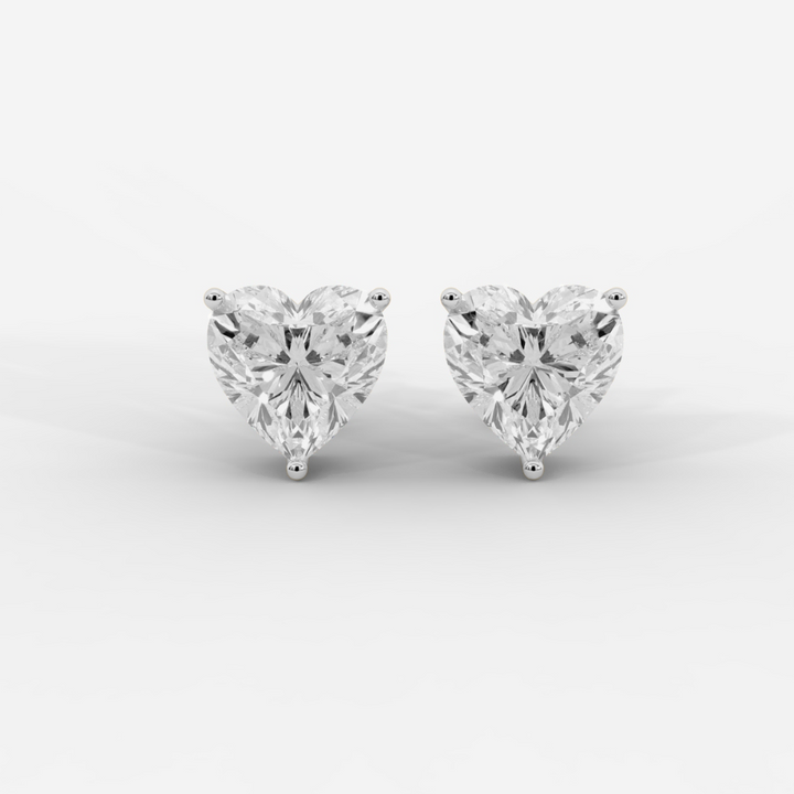 Heart Cut Basket Studs