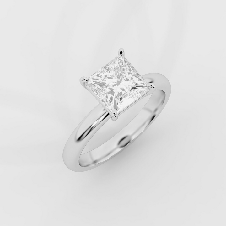 Solitaire Princess Ring