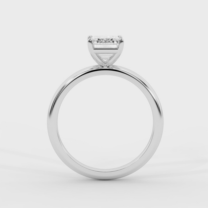 Solitaire Emerald Ring