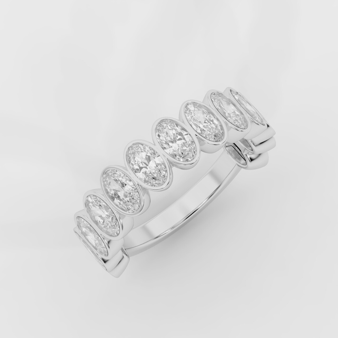 Oval Eternity Band