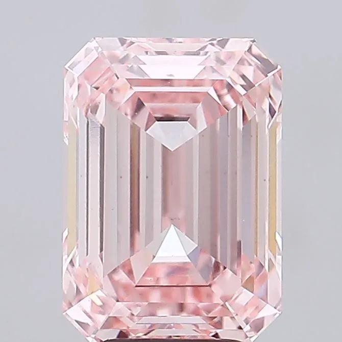 5.01ct Emerald Lab Grown Diamond (Colour Fancy Intense Pink, Clarity VS1, IGI Certified)