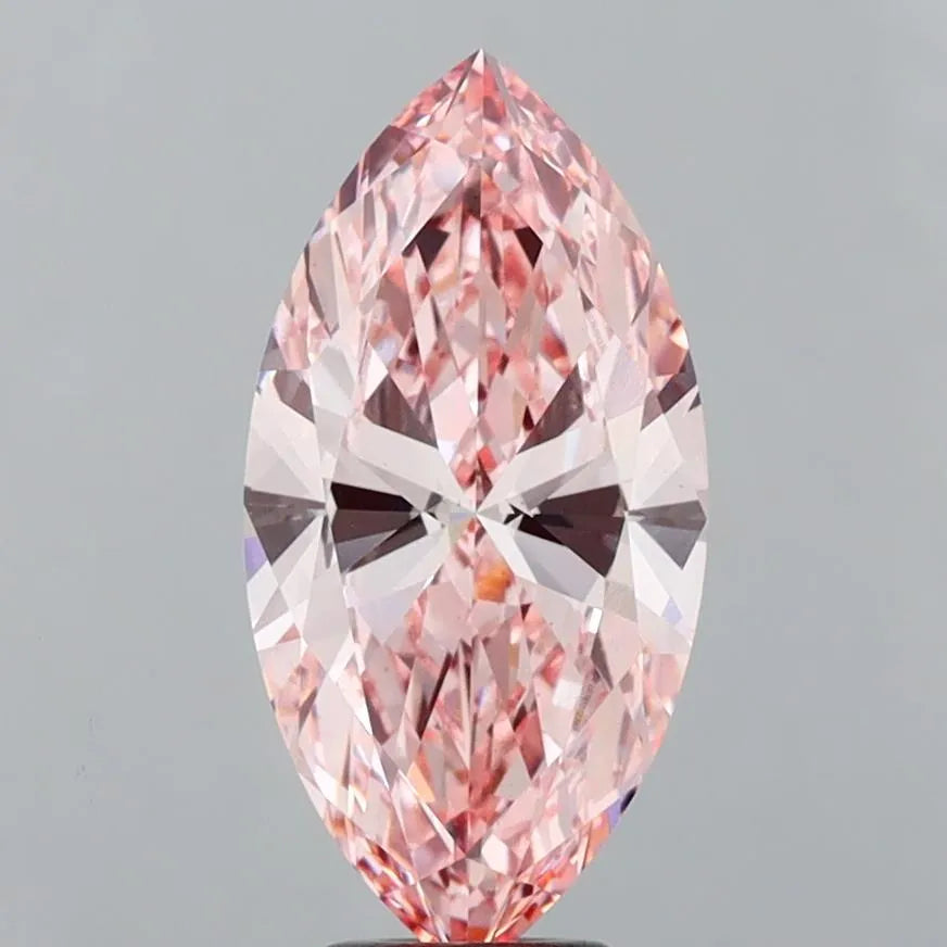 5.01ct Marquise Lab Grown Diamond (Colour Fancy Intense Pink, Clarity VS1, IGI Certified)