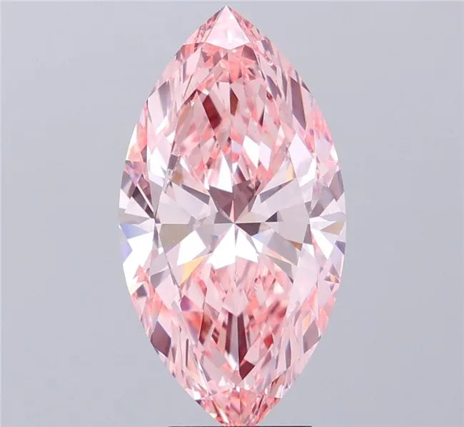 5.01ct Marquise Lab Grown Diamond (Colour Fancy Intense Pink, Clarity VS1, IGI Certified)