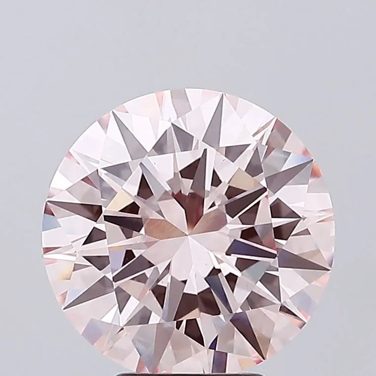 5.02ct Round Lab Grown Diamond (Colour Fancy Intense Pink, Clarity VS1, Cut EX, IGI Certified)