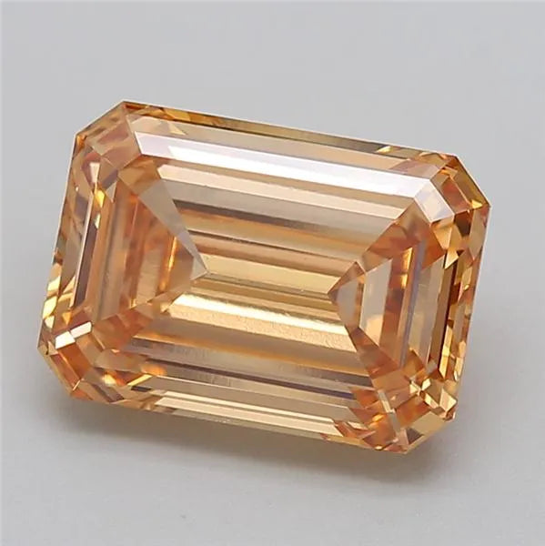 5.03ct Emerald Lab Grown Diamond (Colour Fancy Brownish Yellow, Clarity VVS2, IGI Certified)