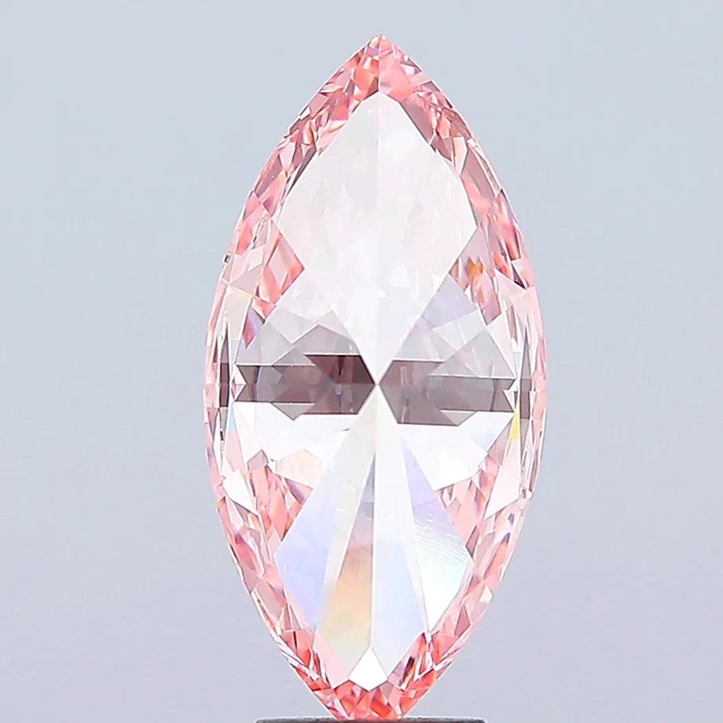 5.04ct Marquise Lab Grown Diamond (Colour Fancy Vivid Pink, Clarity VVS2, IGI Certified)