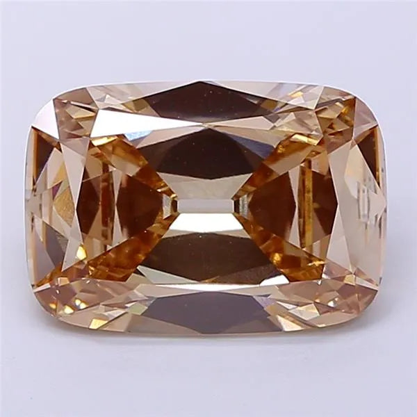 5.05ct Cushion brilliant Lab Grown Diamond (Colour Fancy Light Brown, Clarity VS1, IGI Certified)