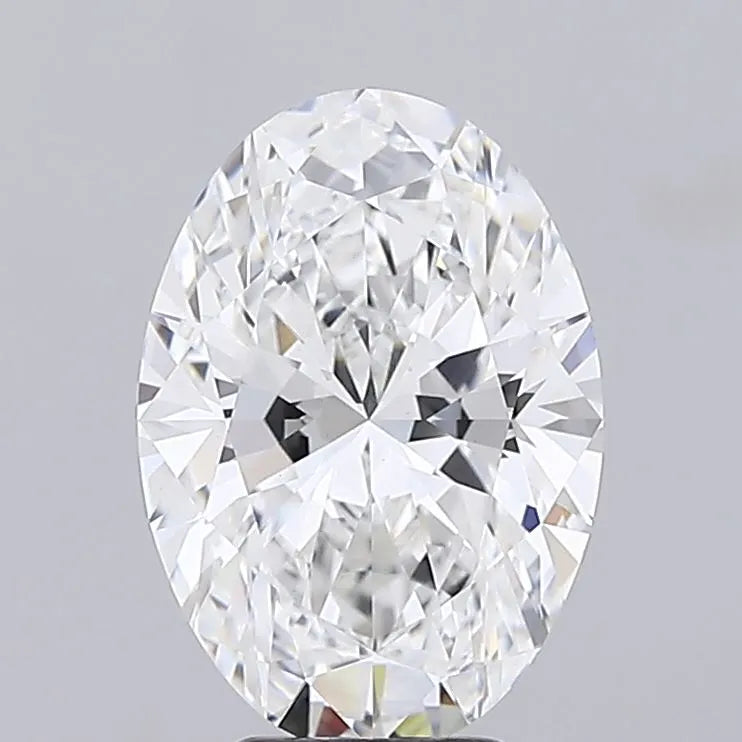5.05ct Oval Lab Grown Diamond (Colour E, Clarity VVS2, IGI Certified)