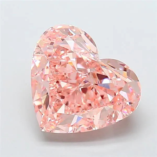 5.09ct Heart Lab Grown Diamond (Colour Fancy Vivid Pink, Clarity VVS2, IGI Certified)