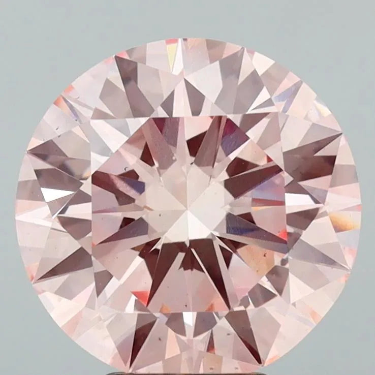 5.18ct Round Lab Grown Diamond (Colour Fancy Intense Pink, Clarity VS1, Cut ID, IGI Certified)