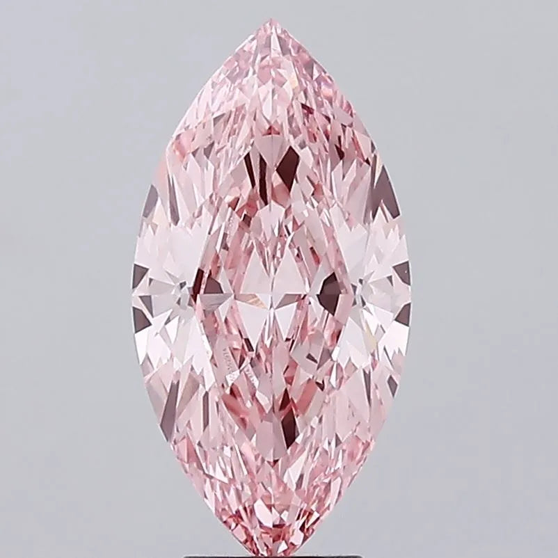 5.31ct Marquise Lab Grown Diamond (Colour Fancy Vivid Pink, Clarity VS1, IGI Certified)