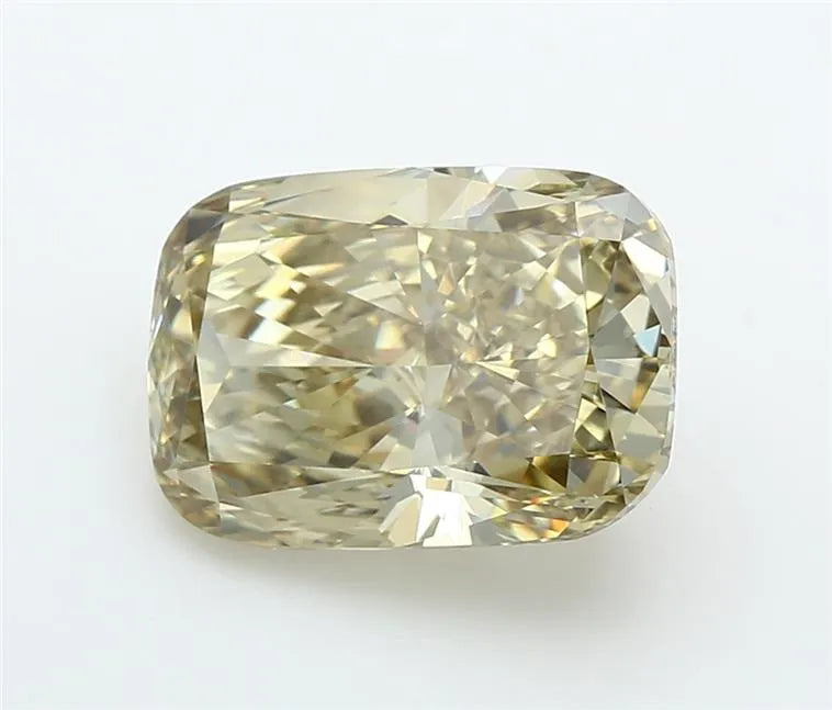 5.37ct Cushion modified Lab Grown Diamond (Colour Fancy Yellow, Clarity VVS2, IGI Certified)