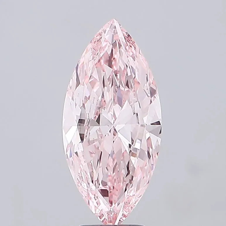 5.51ct Marquise Lab Grown Diamond (Colour Fancy Intense Pink, Clarity VS1, IGI Certified)