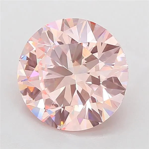 6.00ct Round Lab Grown Diamond (Colour Fancy Intense Pink, Clarity VVS2, Cut EX, IGI Certified)
