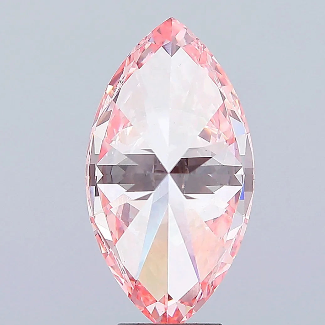 6.15ct Marquise Lab Grown Diamond (Colour Fancy Vivid Pink, Clarity VS1, IGI Certified)