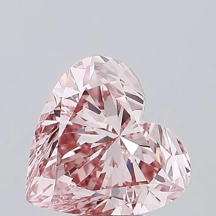 6.51ct Heart Lab Grown Diamond (Colour Fancy Intense Pink, Clarity VS1, IGI Certified)